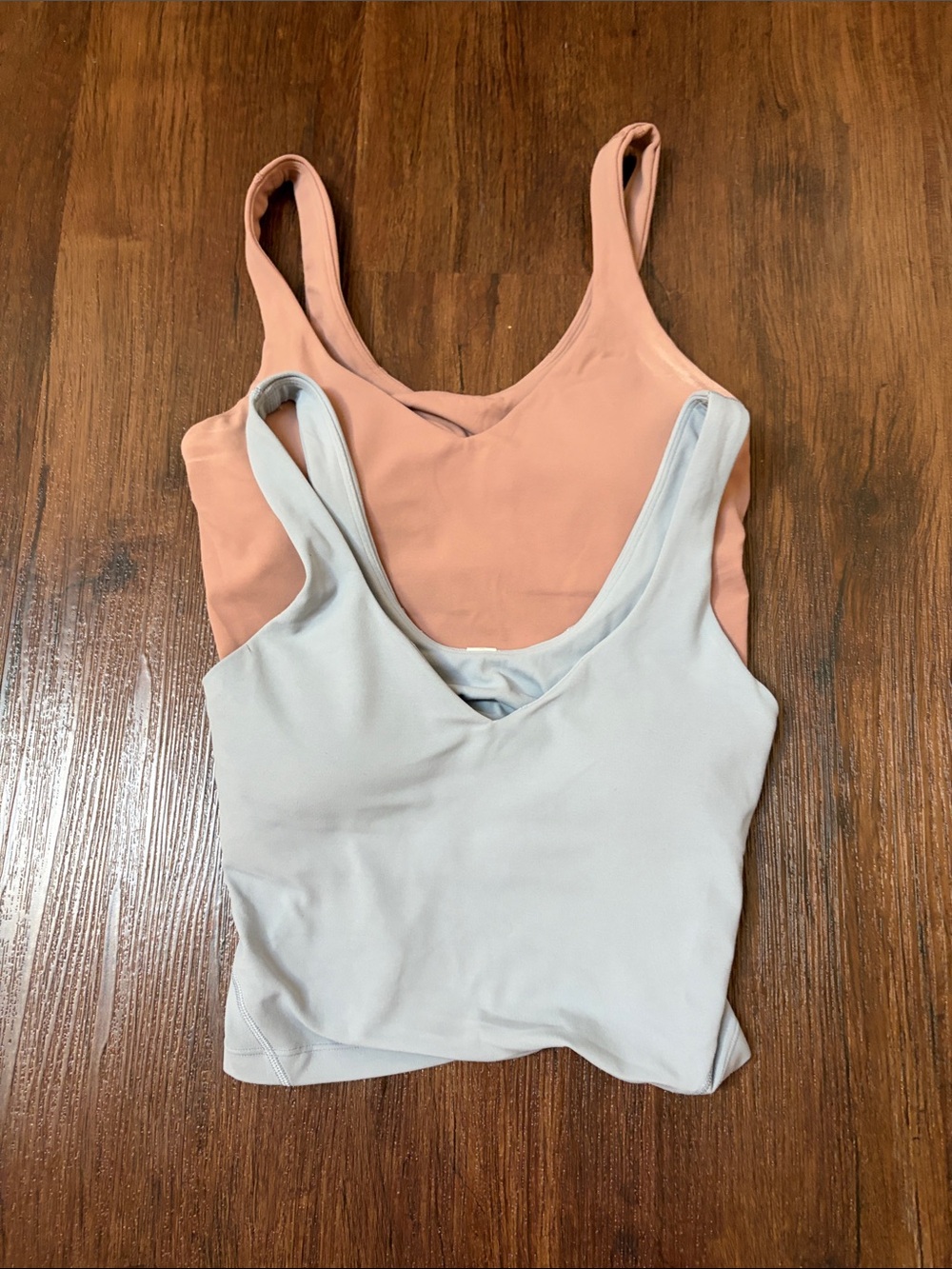 lululemon athletica Tank Top Duo — Dusty Rose & Light Gray size XS